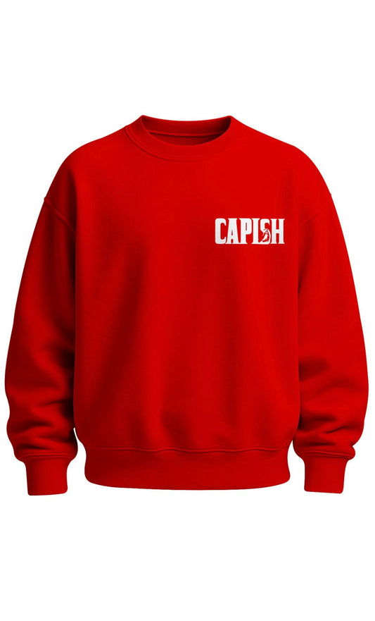 Everything Plush “CAPISH” embroidered Crew Neck
